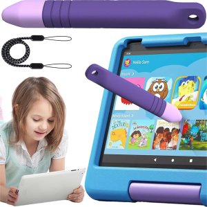 Rysik Alogy Rysik pojemnościowy długopis dotykowy do ekranów do telefonu tabletu Alogy Stylus Pen dla dzieci 10 cm Fioletowy 16