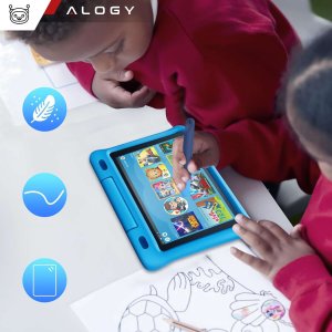 Rysik Alogy Rysik pojemnościowy długopis dotykowy do ekranów do telefonu tabletu Alogy Stylus Pen dla dzieci 10 cm Niebieski 11