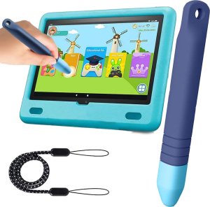 Rysik Alogy Rysik pojemnościowy długopis dotykowy do ekranów do telefonu tabletu Alogy Stylus Pen dla dzieci 10 cm Niebieski 12