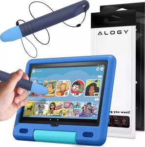 Rysik Alogy Rysik pojemnościowy długopis dotykowy do ekranów do telefonu tabletu Alogy Stylus Pen dla dzieci 10 cm Niebieski 14