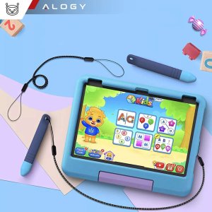 Rysik Alogy Rysik pojemnościowy długopis dotykowy do ekranów do telefonu tabletu Alogy Stylus Pen dla dzieci 10 cm Niebieski 2