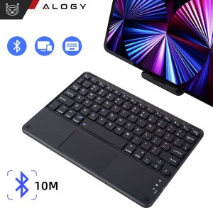 Klawiatura Alogy Klawiatura Bezprzewodowa z touchpadem Bluetooth touchpad do PC TV tabletu USB-C Alogy Wireless Czarna 3