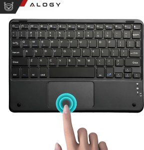 Klawiatura Alogy Klawiatura Bezprzewodowa z touchpadem Bluetooth touchpad do PC TV tabletu USB-C Alogy Wireless Czarna 5