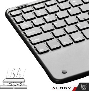Klawiatura Alogy Klawiatura Bezprzewodowa z touchpadem Bluetooth touchpad do PC TV tabletu USB-C Alogy Wireless Czarna 6