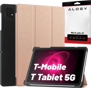 Etui na tablet Alogy Etui do T-Mobile T Tablet 5G 10.36" obudowa na tablet Alogy Book Cover Case Rose Gold 1