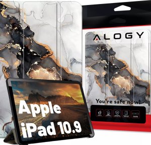 Etui na tablet Alogy Etui do Apple iPad 10.9 gen 10 2022 obudowa na tablet Alogy Book Case Cloudy Marble Marmur 1