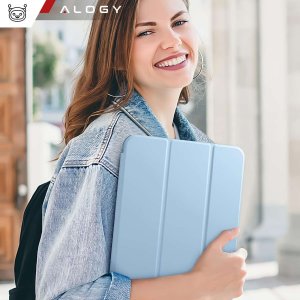 Etui na tablet Alogy Etui do Apple iPad 10gen. 10.9" 2022 obudowa na tablet Smart Case Pencil Holder Niebieskie 11