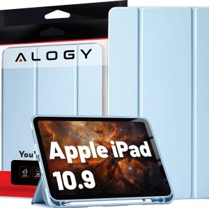 Etui na tablet Alogy Etui do Apple iPad 10gen. 10.9" 2022 obudowa na tablet Smart Case Pencil Holder Niebieskie 14