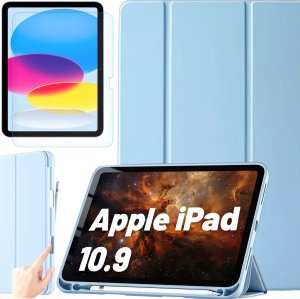 Etui na tablet Alogy Etui do Apple iPad 10gen. 10.9" 2022 obudowa na tablet Smart Case Pencil Holder Niebieskie 15