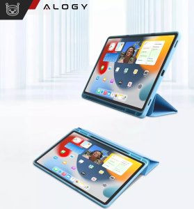 Etui na tablet Alogy Etui do Apple iPad 10gen. 10.9" 2022 obudowa na tablet Smart Case Pencil Holder Niebieskie 2