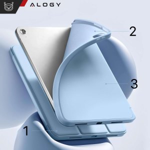 Etui na tablet Alogy Etui do Apple iPad 10gen. 10.9" 2022 obudowa na tablet Smart Case Pencil Holder Niebieskie 4