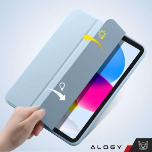 Etui na tablet Alogy Etui do Apple iPad 10gen. 10.9" 2022 obudowa na tablet Smart Case Pencil Holder Niebieskie 8