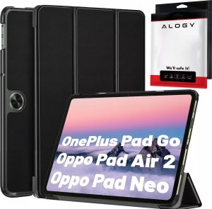 Etui na tablet Alogy Etui do OnePlus Pad Go/Oppo Pad Air 2/Oppo Pad Neo 11.4" obudowa na tablet Case Alogy Book Czarny 1