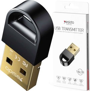 Adapter bluetooth Yesido Adapter USB Bluetooth 5.1 Mini nadajnik odbiornik do komputera laptopa Yesido YAU34 Czarny 1