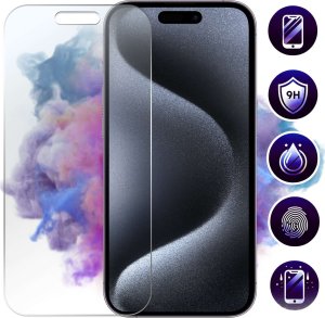 Alogy Szkło hybrydowe do Apple iPhone 15 Pro Max na ekran Alogy Flexi Glass 9H Case Friendly płaskie na ekran 1