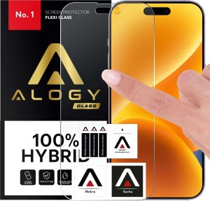 Alogy Szkło hybrydowe do Apple iPhone 14 Pro na cały ekran Alogy Flexi Full Glass 9H szkiełko ochronne Nietłukące 1