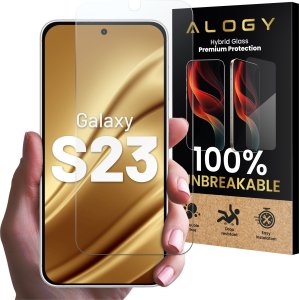 Alogy Szkło hybrydowe do Samsung Galaxy S23 na ekran Alogy Flexi Glass 9H Case Friendly płaskie na ekran 12