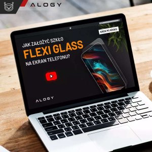 Alogy Szkło hybrydowe do Samsung Galaxy S23 na ekran Alogy Flexi Glass 9H Case Friendly płaskie na ekran 10