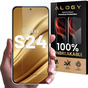 Alogy Szkło hybrydowe do Samsung Galaxy S24 na ekran Flexi Glass 9H Case Friendly płaskie na ekran 12