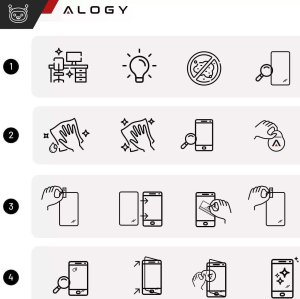 Alogy Szkło hybrydowe do Samsung Galaxy S24 na ekran Flexi Glass 9H Case Friendly płaskie na ekran 9