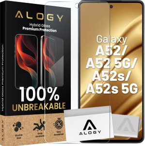 Alogy Szkło hybrydowe do Samsung Galaxy A52 / A52 5G / A52s / A52s 5G na ekran Alogy Flexi Glass 9H Case Friendly płaskie na ekran 1