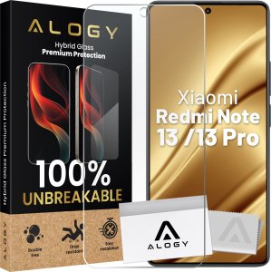 Alogy Szkło hybrydowe do Xiaomi Redmi Note 13 / Note 13 Pro na ekran Alogy Flexi Glass 9H Case Friendly płaskie na ekran 1