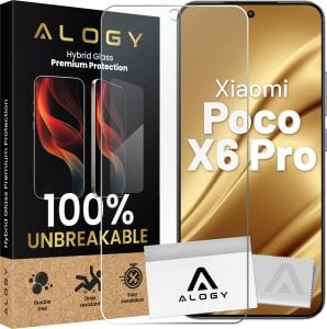 Alogy Szkło hybrydowe do Xiaomi Poco X6 Pro na ekran Alogy Flexi Glass 9H Case Friendly płaskie na ekran 1