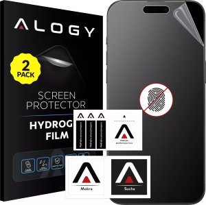 Alogy 2x Folia "MATOWA" do iPhone 15 Pro Max Hydrożelowa Alogy na ekran do etui "BEZ ODCISKU PALCÓW" 1