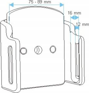 Brodit Halter Universal pasywny B:75-83mm/D:12-16mm 7