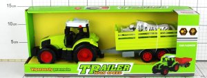 Dromader TRAKTOR(DŹWIĘKI) Z PRZYCZEPĄ W PUDEŁKU 1