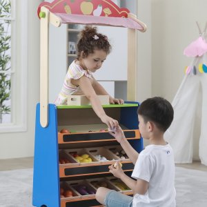 Viga Toys VIGA Teatrzyk i Sklep Spożywczy 2w1 3