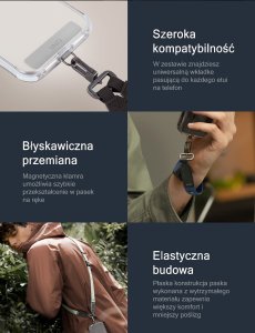 Uniq UNIQ Vista uniwersalna smycz do telefonu 2w1 pastelowy zielony/laurell green 8