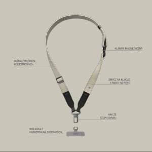 Uniq UNIQ Vista uniwersalna smycz do telefonu 2w1 pastelowy zielony/laurell green 9