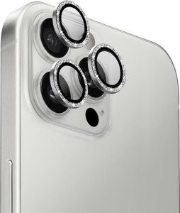 Uniq UNIQ Optix Aluminium Camera Lens Protector iPhone 16 Pro 6.3" / 16 Pro Max 6.9" white shimmer szkło na obiektyw aparatu z aplikatorem 1