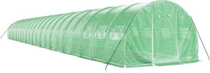 vidaXL Szklarnia ze stalową ramą, zielona, 66 m, 22x3x2 m 3