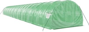 vidaXL Szklarnia ze stalową ramą, zielona, 66 m, 22x3x2 m 6