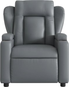 Triton Rozkładany fotel masujący, elektryczny, szary, sztuczna skóra 8