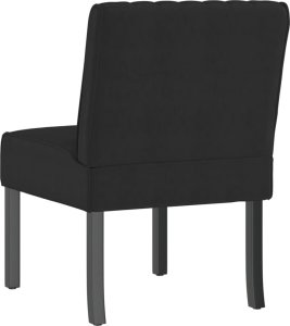 vidaXL Fotel, czarny, obity aksamitem 5