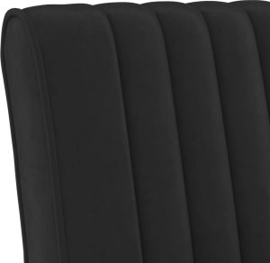 vidaXL Fotel, czarny, obity aksamitem 6