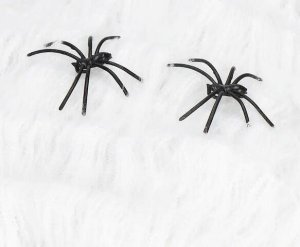 Springos Dekoracja na Halloween pajęczyna z 2 pająkami 60g ozdoba sieć pajęcza 3,5 m UNIWERSALNY 11