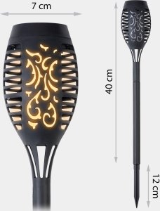 Oprawa schodowa Ilumen Lampka solarna pochodnia 2szt Ilumen LS-100 8