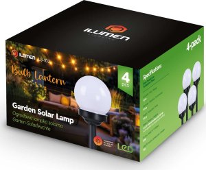 Oprawa schodowa Ilumen Lampka solarna biała kula 4szt Ilumen LS-102 13