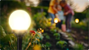 Oprawa schodowa Ilumen Lampka solarna biała kula 4szt Ilumen LS-102 2