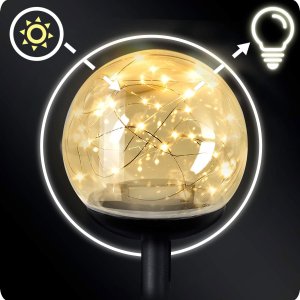 Oprawa schodowa Ilumen Lampka solarna przeźroczysta kula 4szt Ilumen LS-103 5