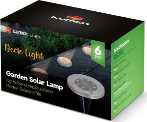 Oprawa schodowa Ilumen Lampka solarna naziemna 6szt Ilumen LS-104 11