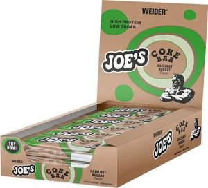 Weider Weider - Joe's Core Bar, Baton Proteinowy, Hazelnut Nougat, 12 Batonów x 45g 1