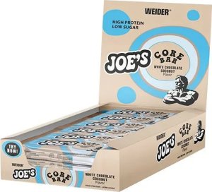 Weider Weider - Joe's Core Bar, Baton Proteinowy, White Chocolate Coconut, 12 Batonów x 45g 1