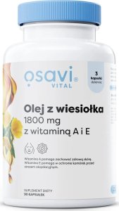 Osavi Osavi - Olej z Wiesiołka z Witaminą A i E, 1800mg, 90 kapsułek miękkich 1