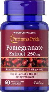 Puritans Pride Puritan's Pride - Ekstrakt z Granatu, 250mg, 60 kapsułek 1