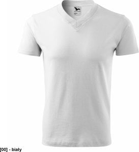 MALFINI V-neck 102 - ADLER - Koszulka unisex, 160 g/m2 - biały 3XL 1